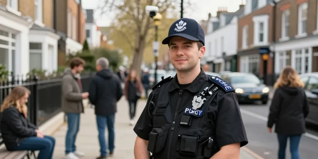 Security Guards providing trusted professional services in a busy London neighborhood.